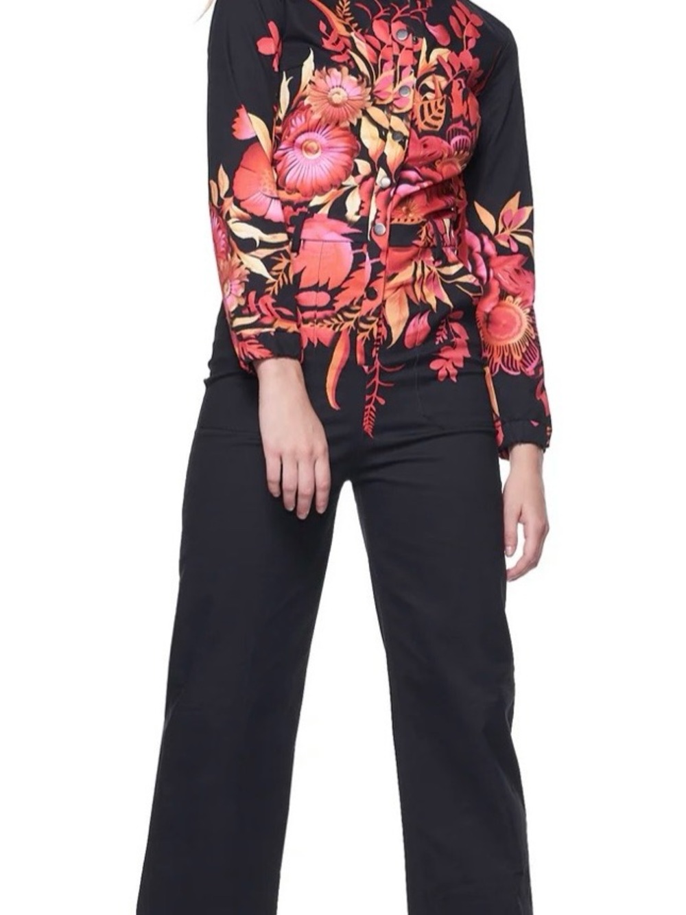 THE KIT | Alex Jumpsuit | Magenta Kirigami